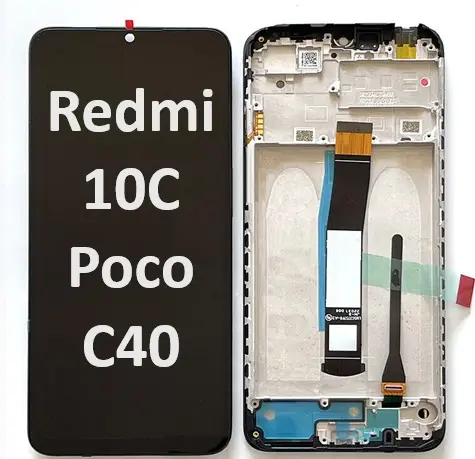 تاچ ال سی دی شیاومی poco c40/redmi 10c اورجینال